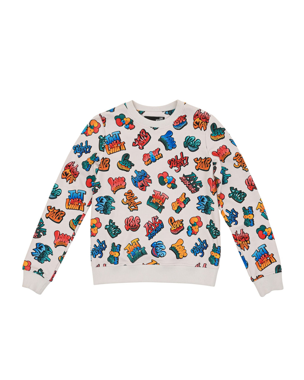Felpa da donna Love Moschino W 6 302 00 E 2373 0004 GRAFFITI F.PANN