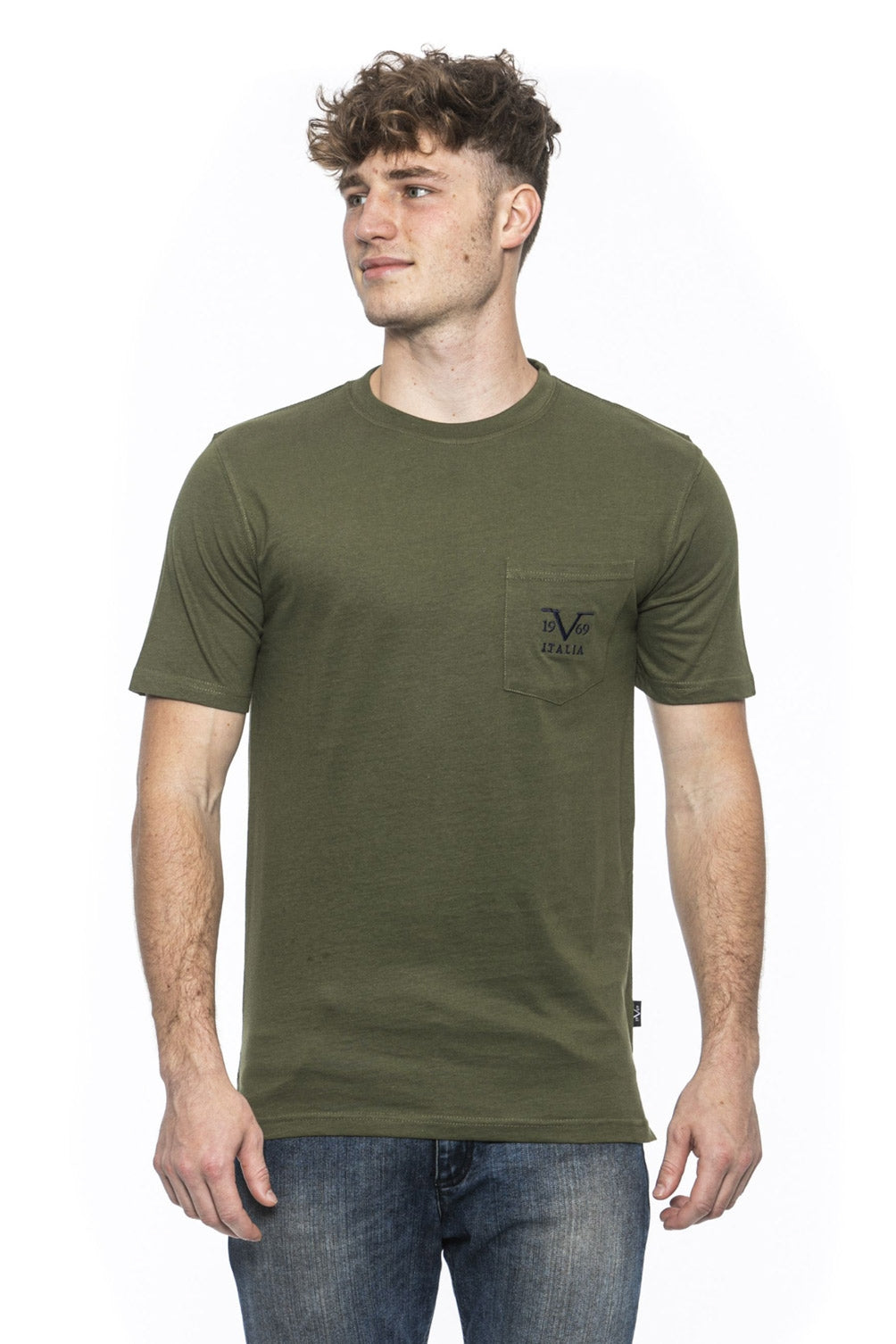 19V69 Italia T-shirt da uomo verde IVAN OLIVE