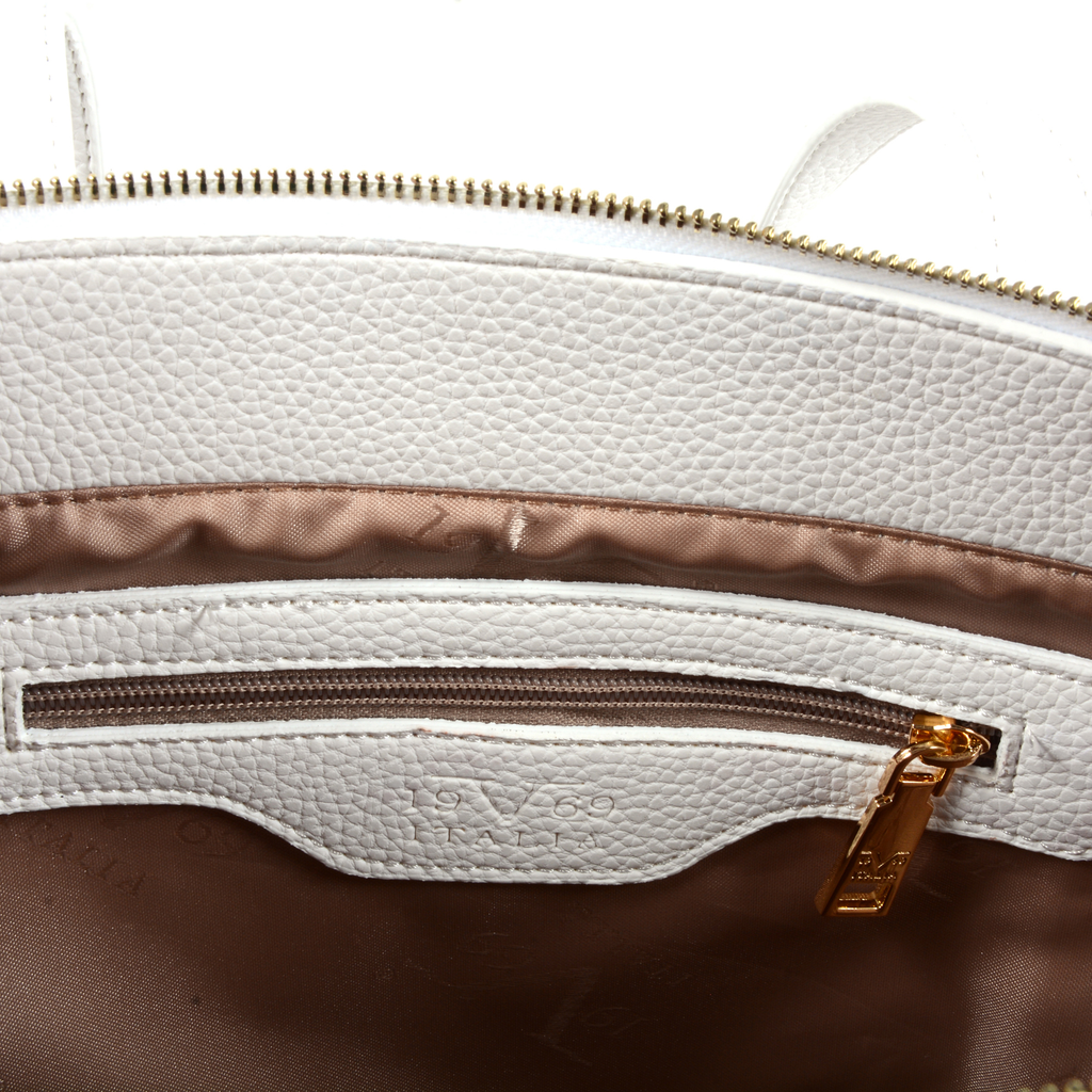 19V69 Italia Borsa da donna bianca 8000 PYTHON WHITE