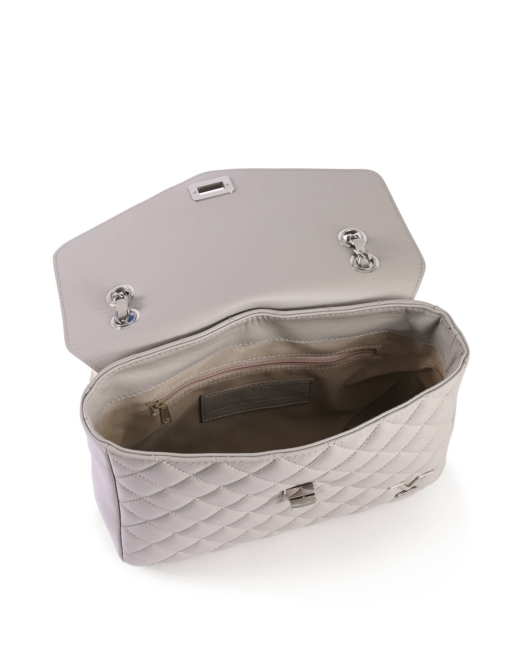 V Italia Borsa da donna V024M-S SAUVAGE GRIGIO