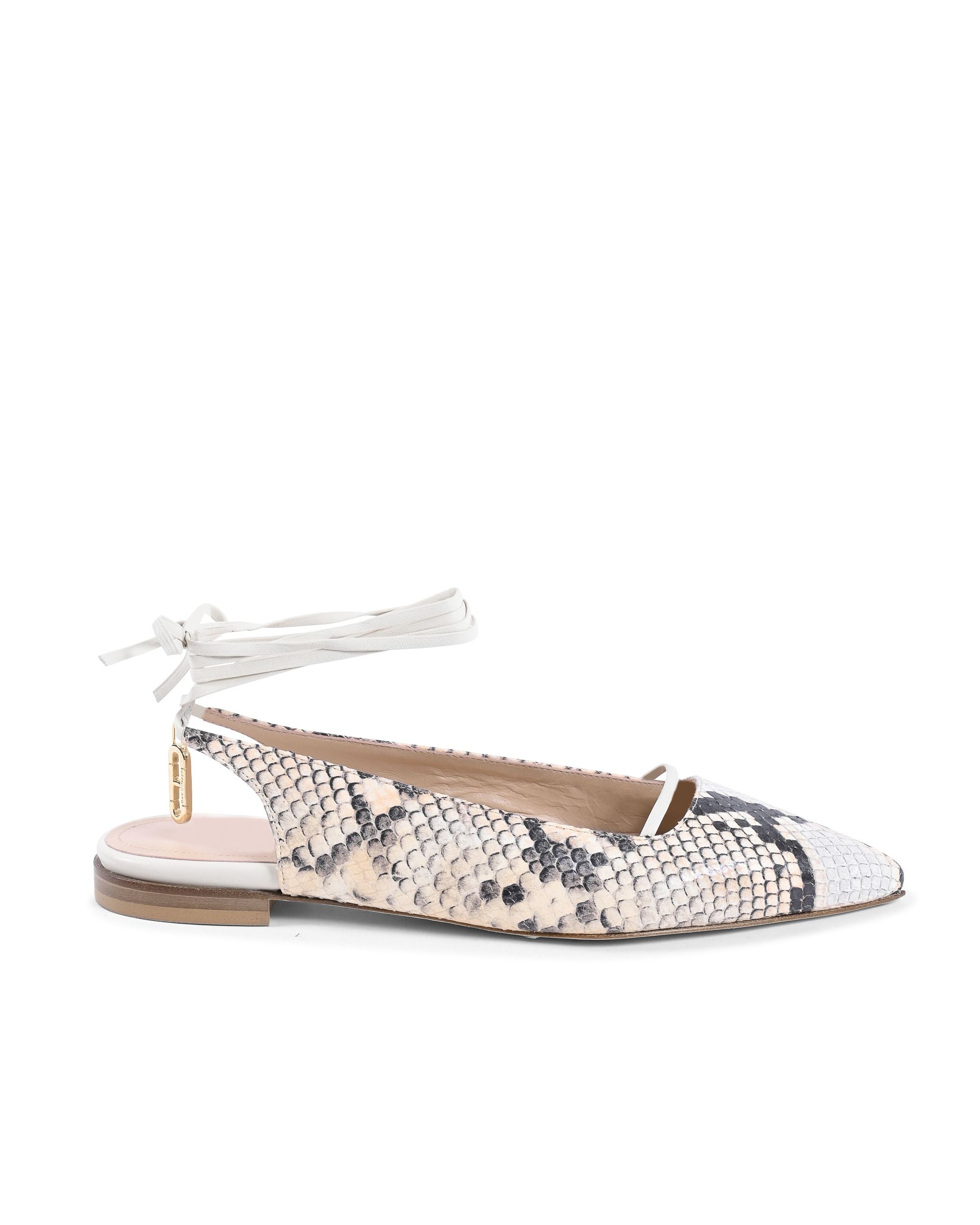 Brenda Flat Python - Nero/Color carne