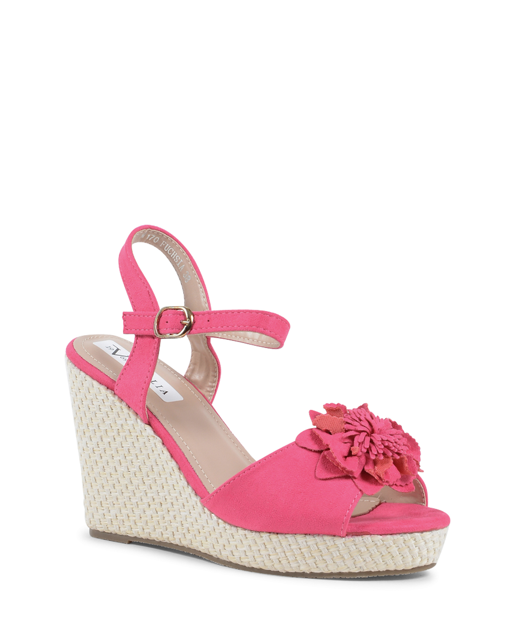 19V69 Italia Sandalo Zeppa Donna Fuxia V170 FUXIA