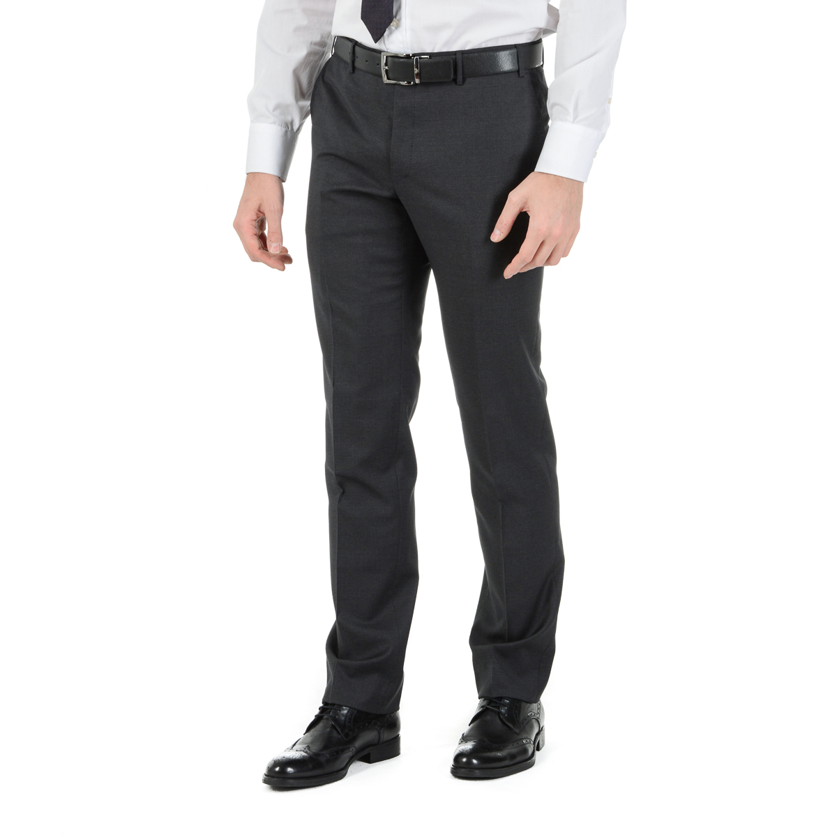 Corneliani Abito da uomo a maniche lunghe grigio scuro Super 130's