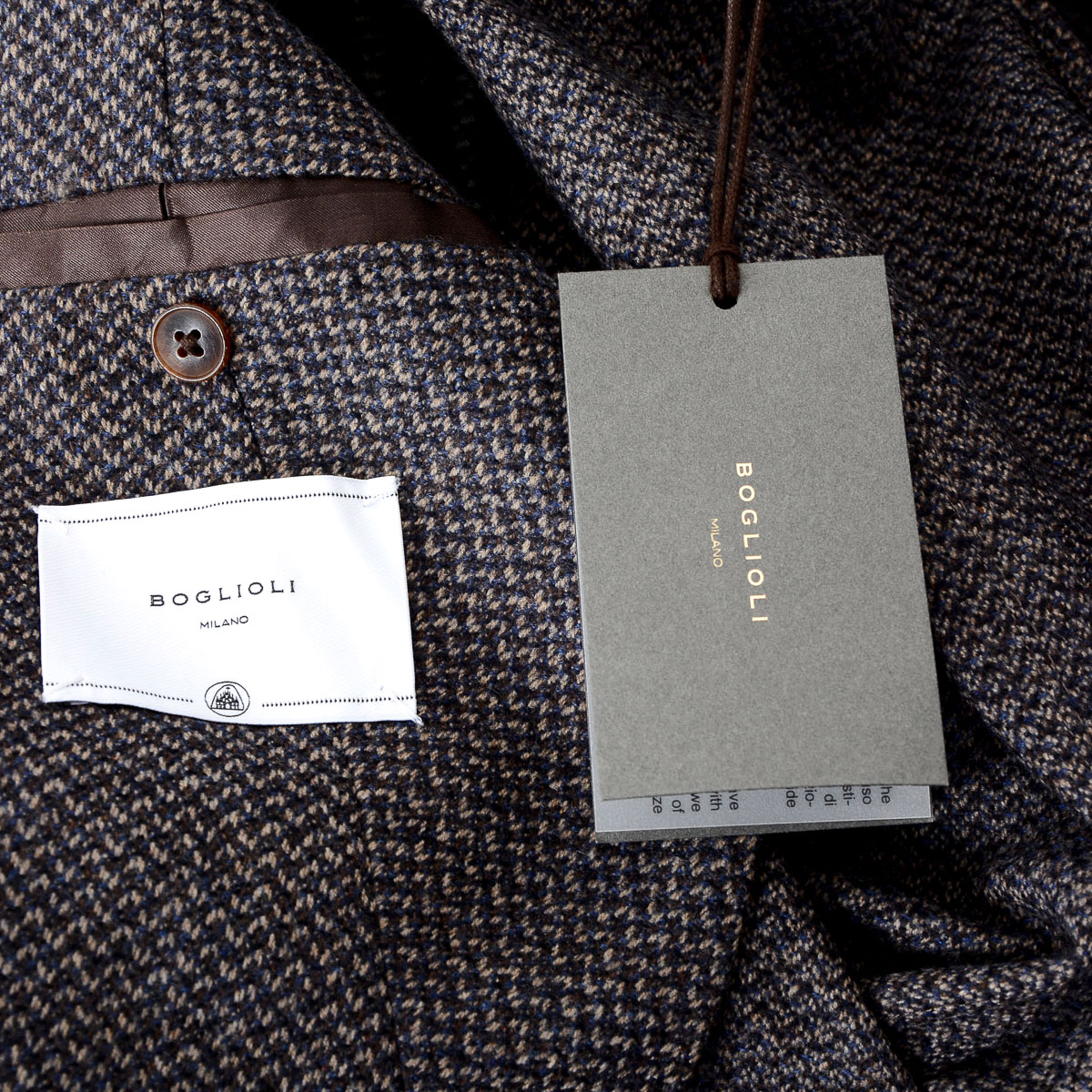 Boglioli Milano Giacca Uomo Maniche Lunghe Grigio Scuro