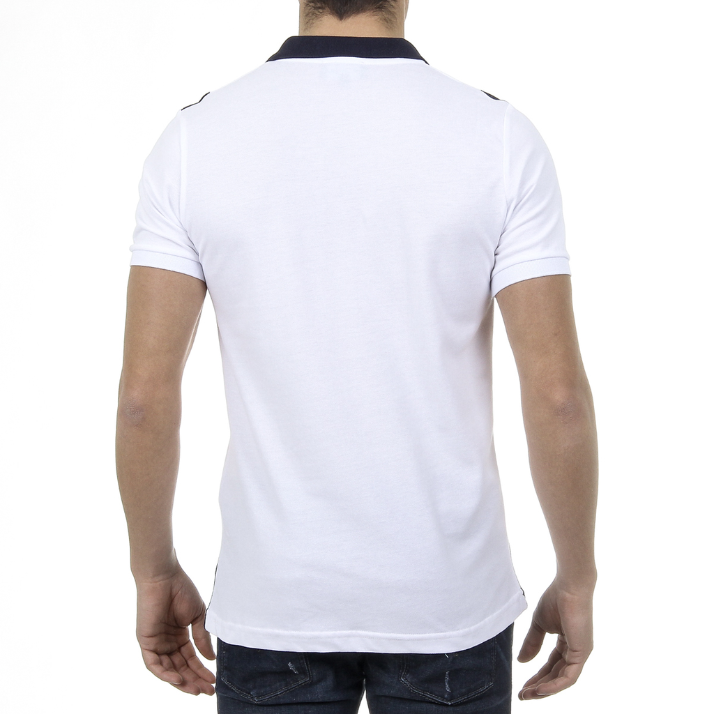 Polo da uomo a maniche corte Ufford & Suffolk Polo Club US003 BIANCO