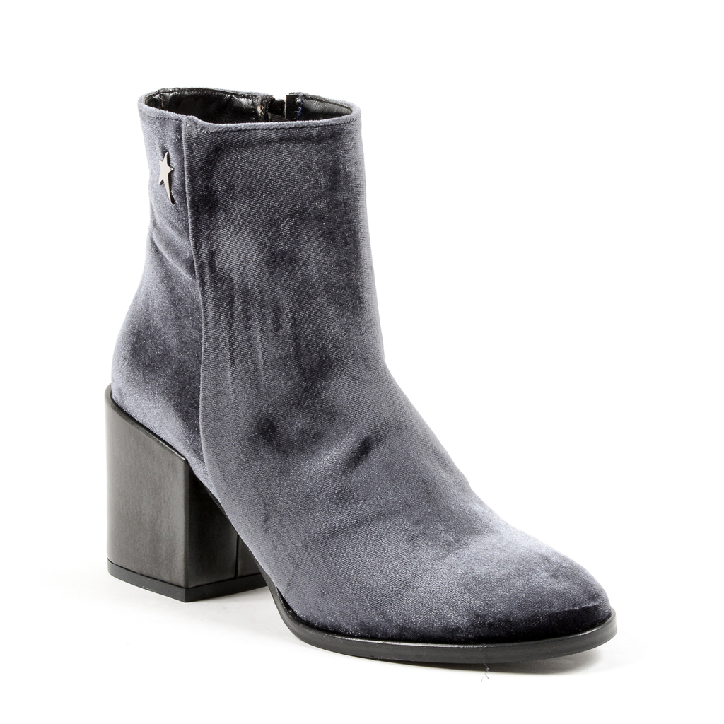 Stivaletti con tacco da donna Andrew Charles, grigi CHARLIZE