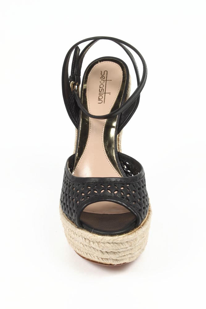 Sebastian Milano sandalo espadrillas con zeppa da donna S6129 BOZZA 6119 VAC+FOD TRAF 7073