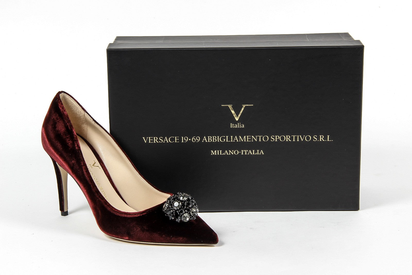 V 1969 Italia Womens Pump 3104104 VELLUTO BORDEAUX