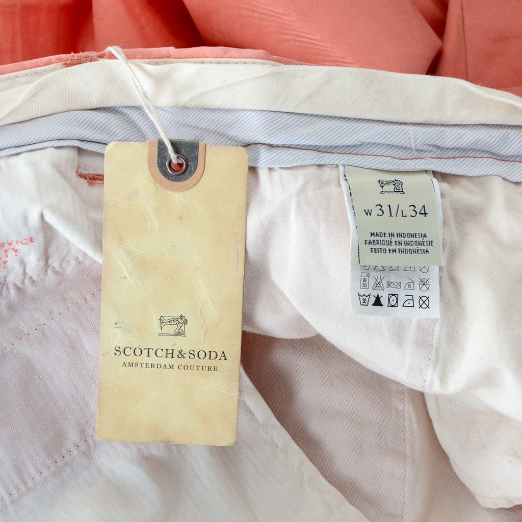 Pantaloni da uomo Scotch & Soda rosa BOWIE