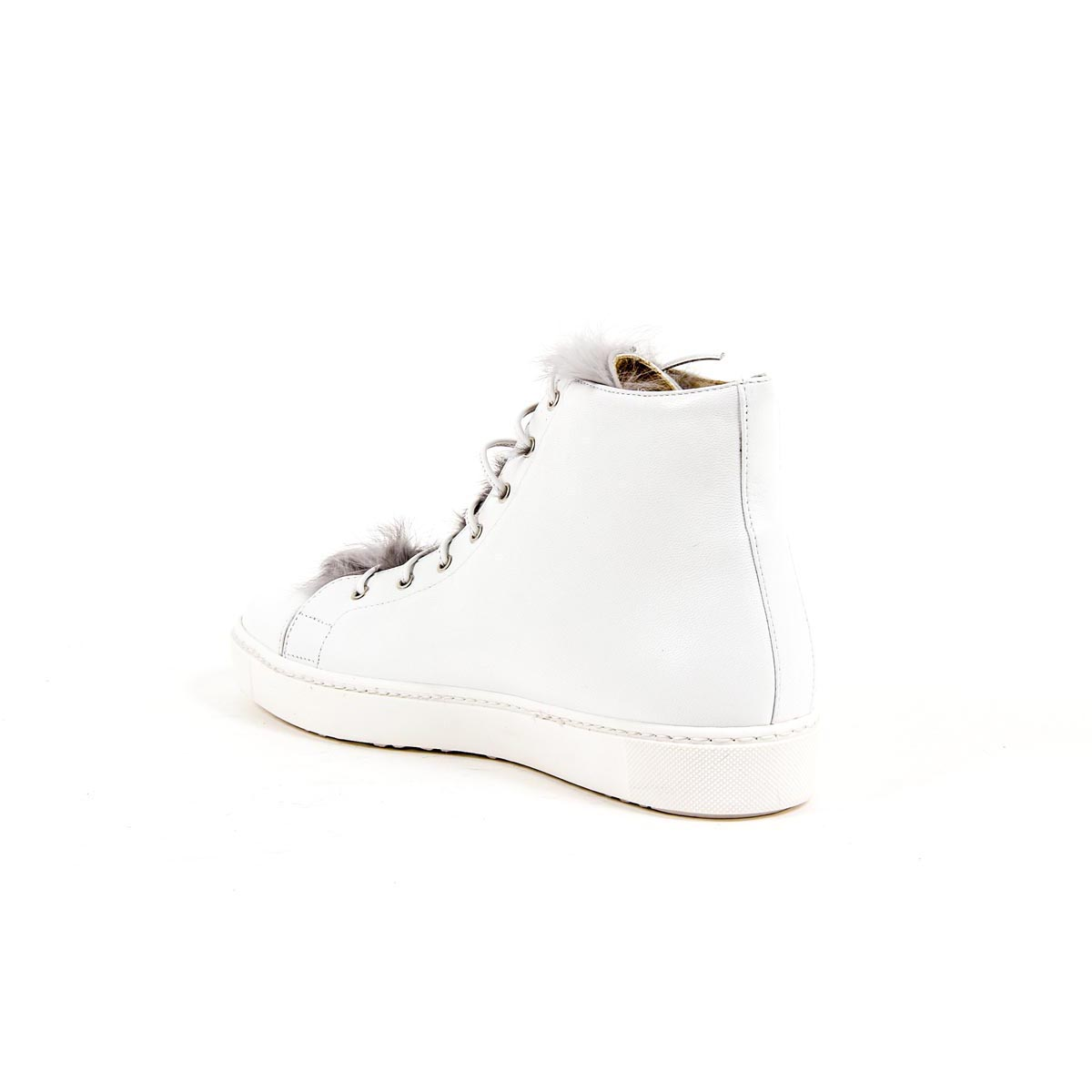 V 1969 Italia Womens High Sneaker 312070 NAPPA BIANCO