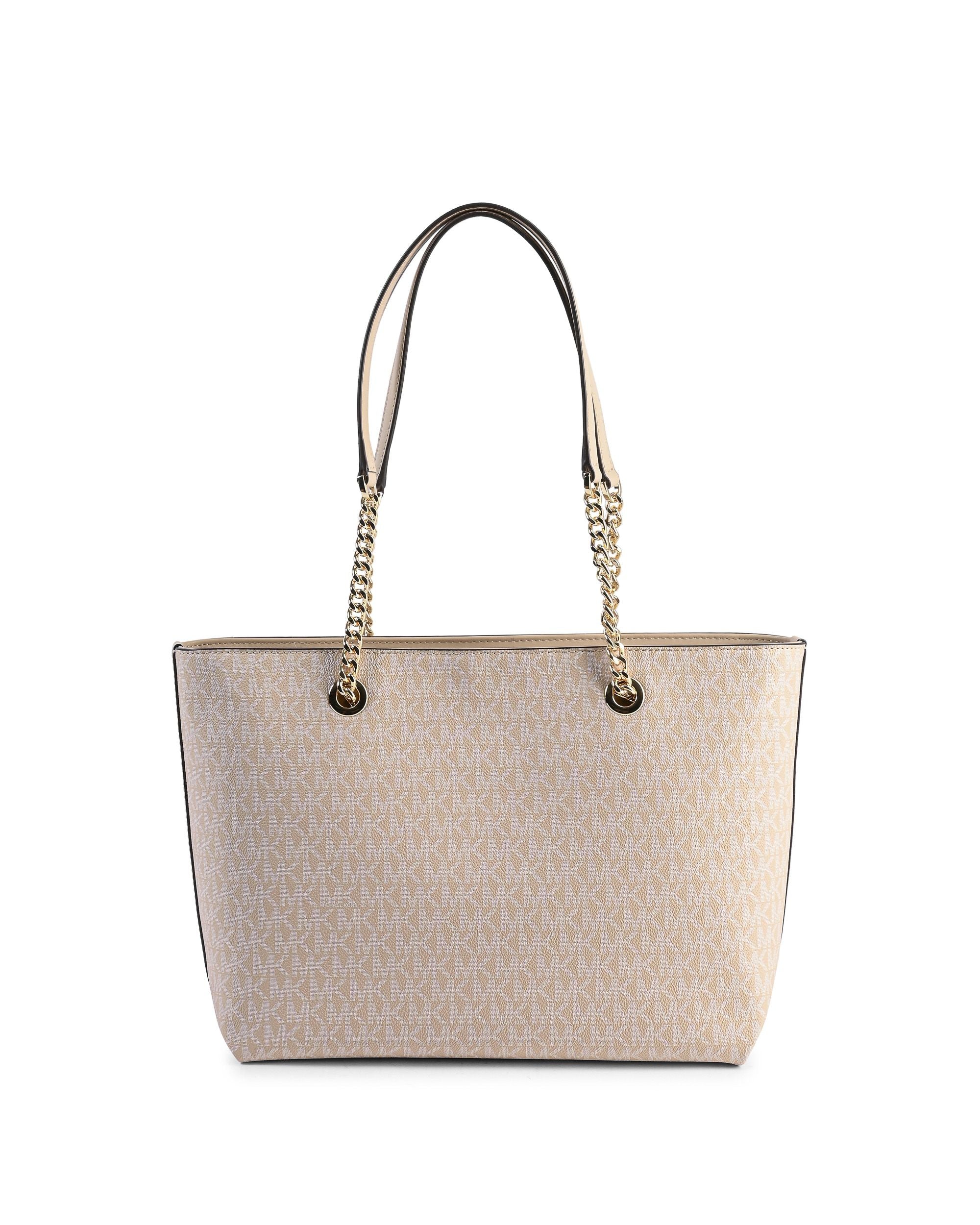 Borsa tote con catena e cerniera frontale di medie dimensioni Michael Kors 35R3GTTT2V BUFF