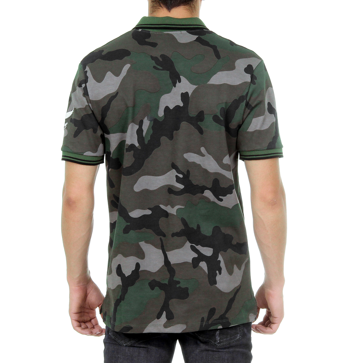 Andrew Charles Polo da uomo a maniche corte multicolore STEVE