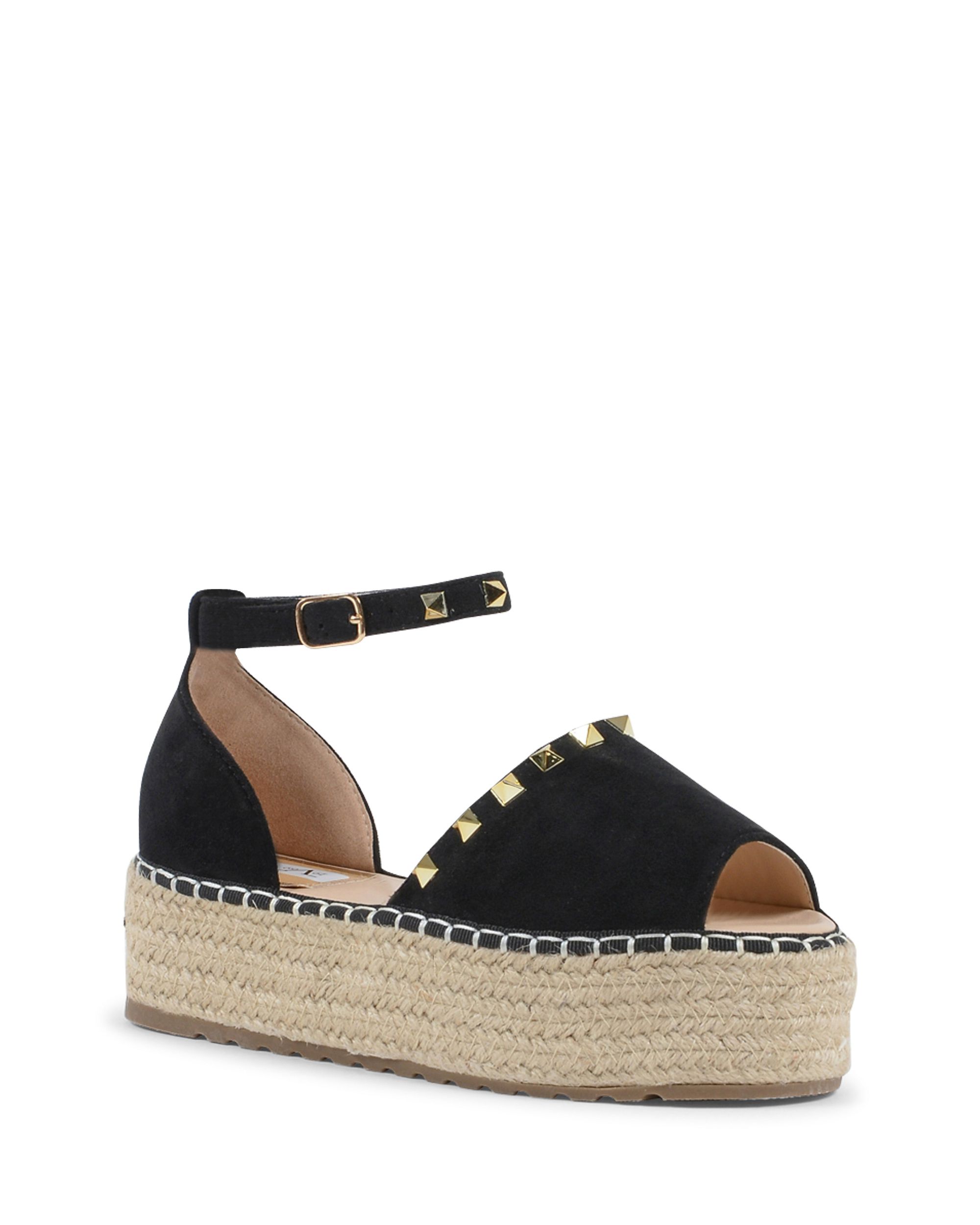 19V69 Italia Sandalo con plateau e espadrillas da donna nero V29 NERO