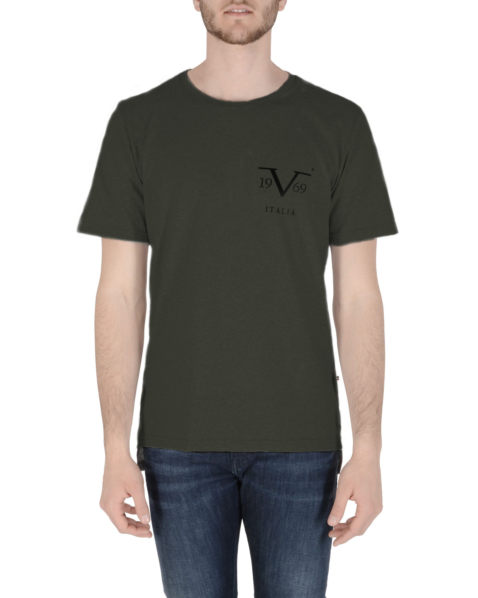 19V69 Italia T-Shirt Uomo Verde Scuro PISTIKO VERDE SCURO