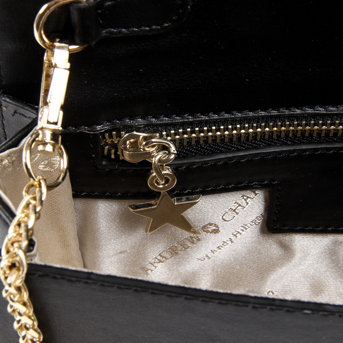 Borsa a mano da donna Andrew Charles nera PAIGE