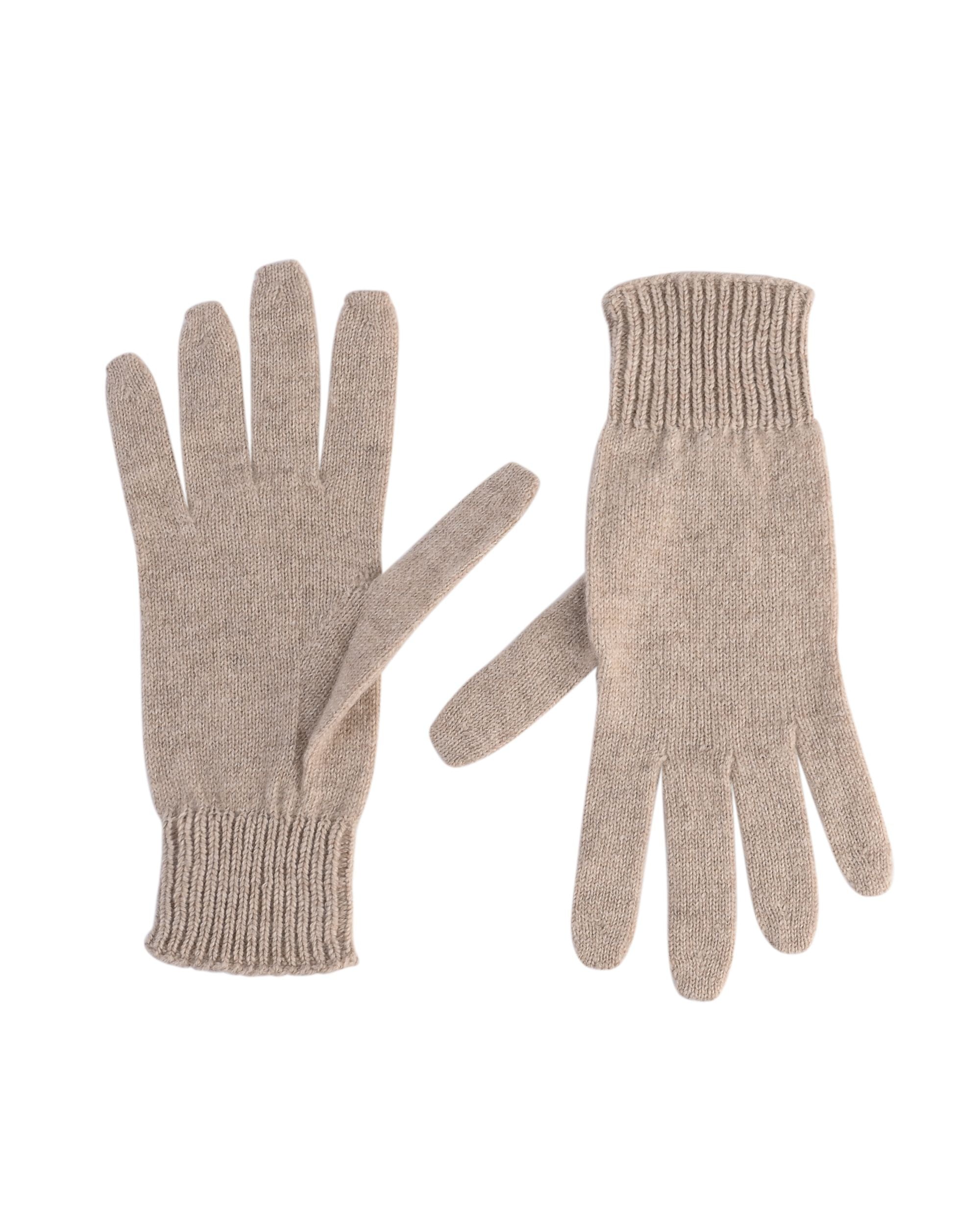 Guanti corti da donna in cashmere Crown of Edinburgh COE 001 ROPE