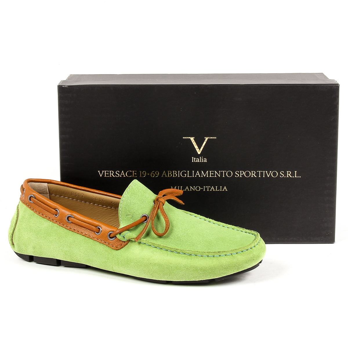 Mocassini da uomo V 1969 Italia Verde OPACO