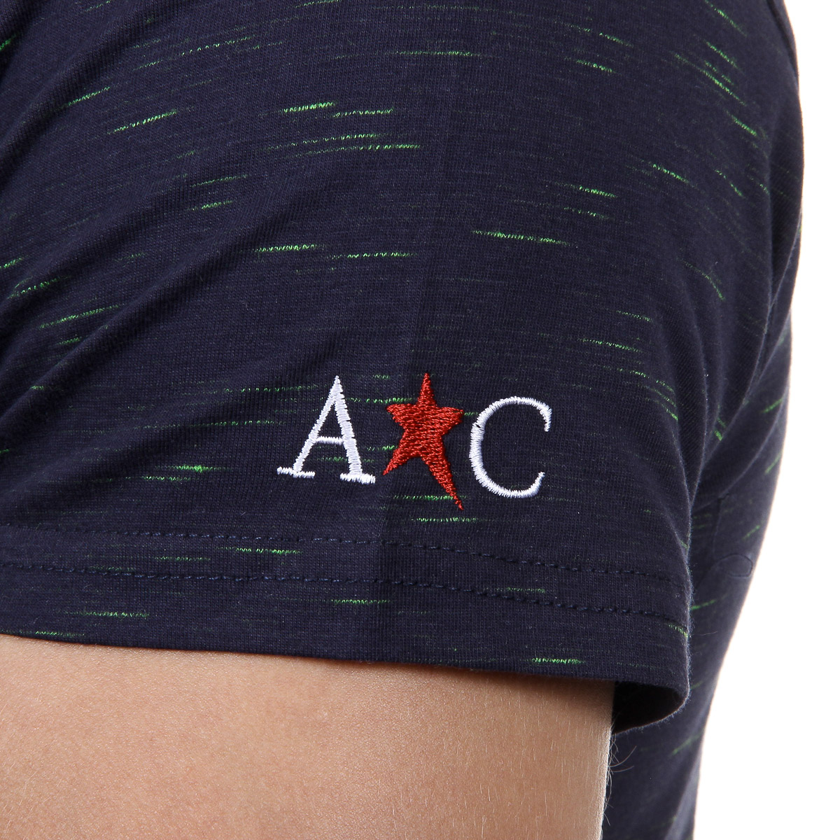Andrew Charles T-shirt da uomo a maniche corte con scollo tondo blu scuro DYLAN
