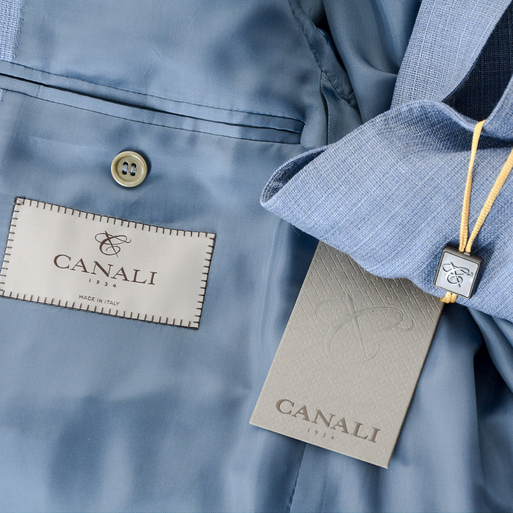 Abito da uomo Canali maniche lunghe azzurro