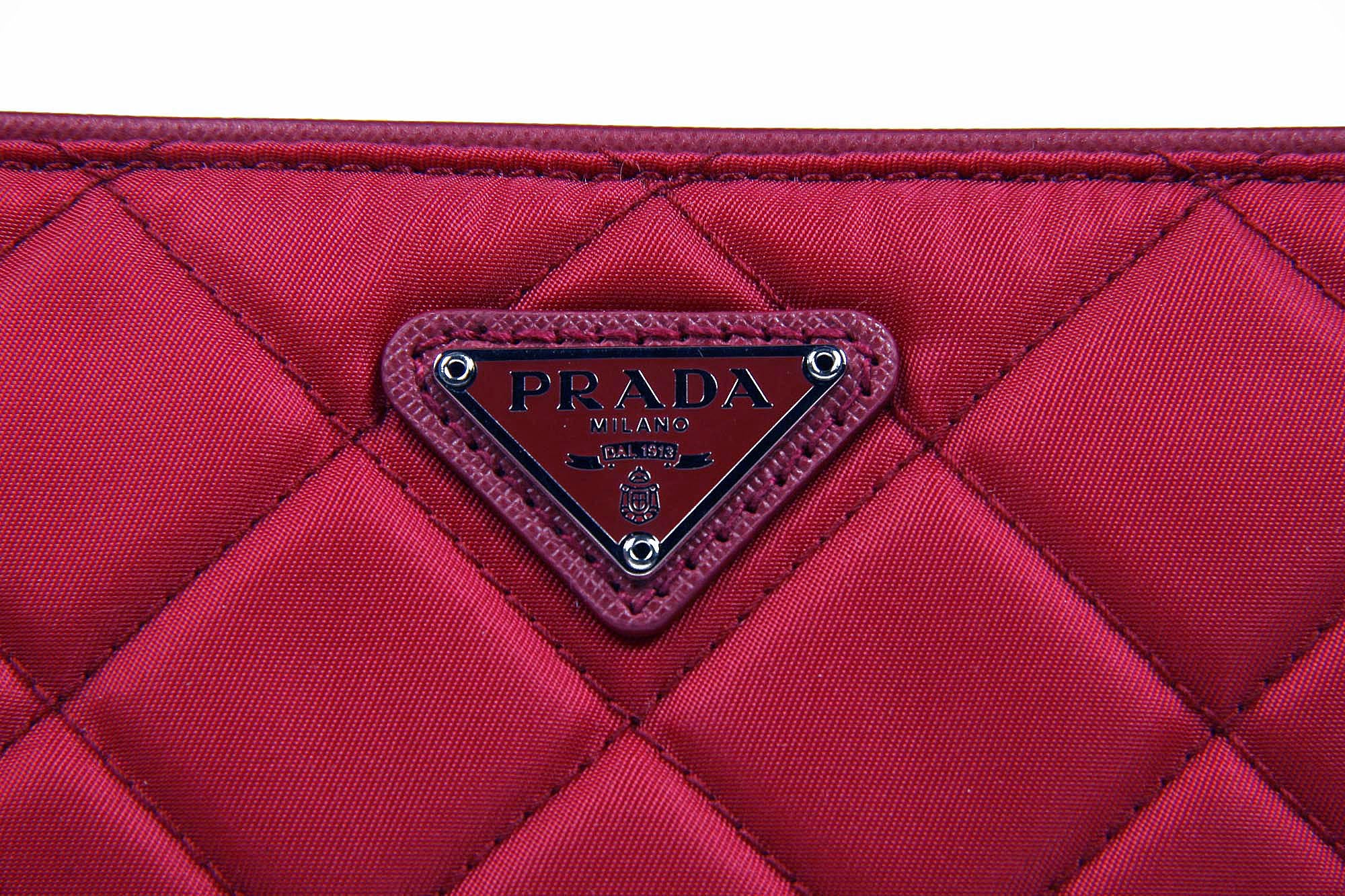 Borsa pochette Prada BT1026 Ibisco Impuntu Tessuto