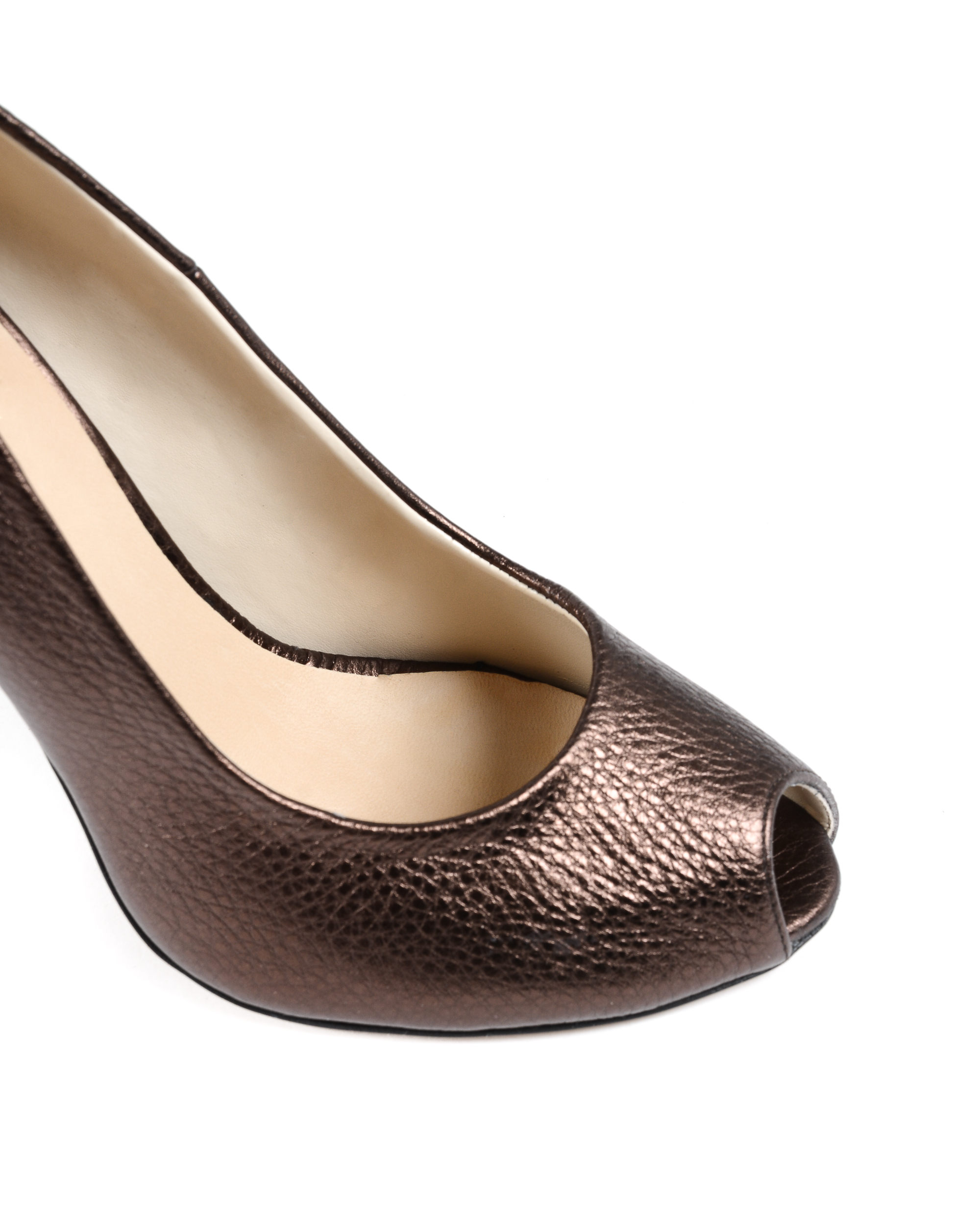 Décolleté Donna 19V69 Italia Punta Aperta Bronzo 303 MORDORE' BRONZO