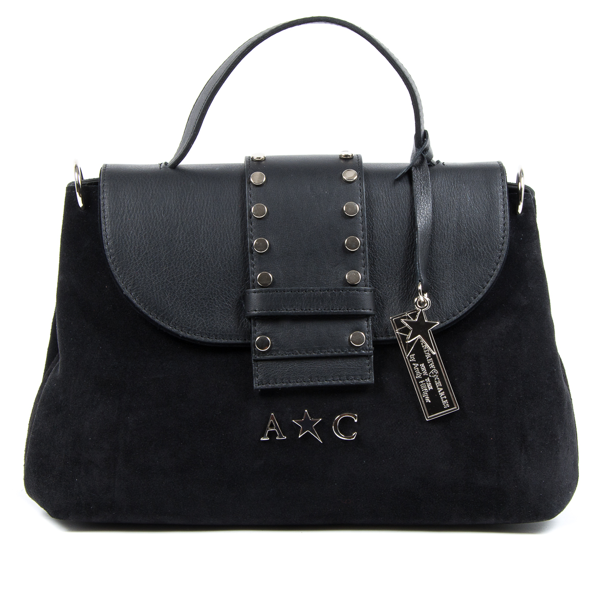 Borsa a mano da donna Andrew Charles nera ROSS