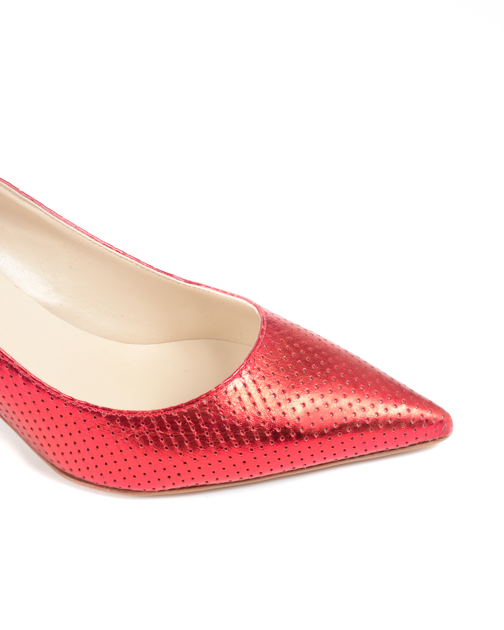 19V69 Italia Womens Pump LamÃ¨ Red DEC65 TRAF ROSSO LAM