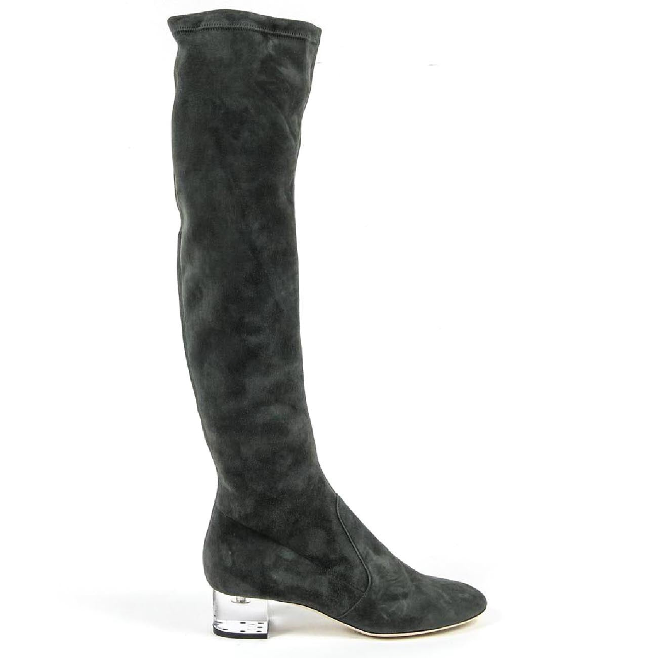 Stivale alto da donna V 1969 Italia 3123667 CAMOSCIO VERDE FERMO