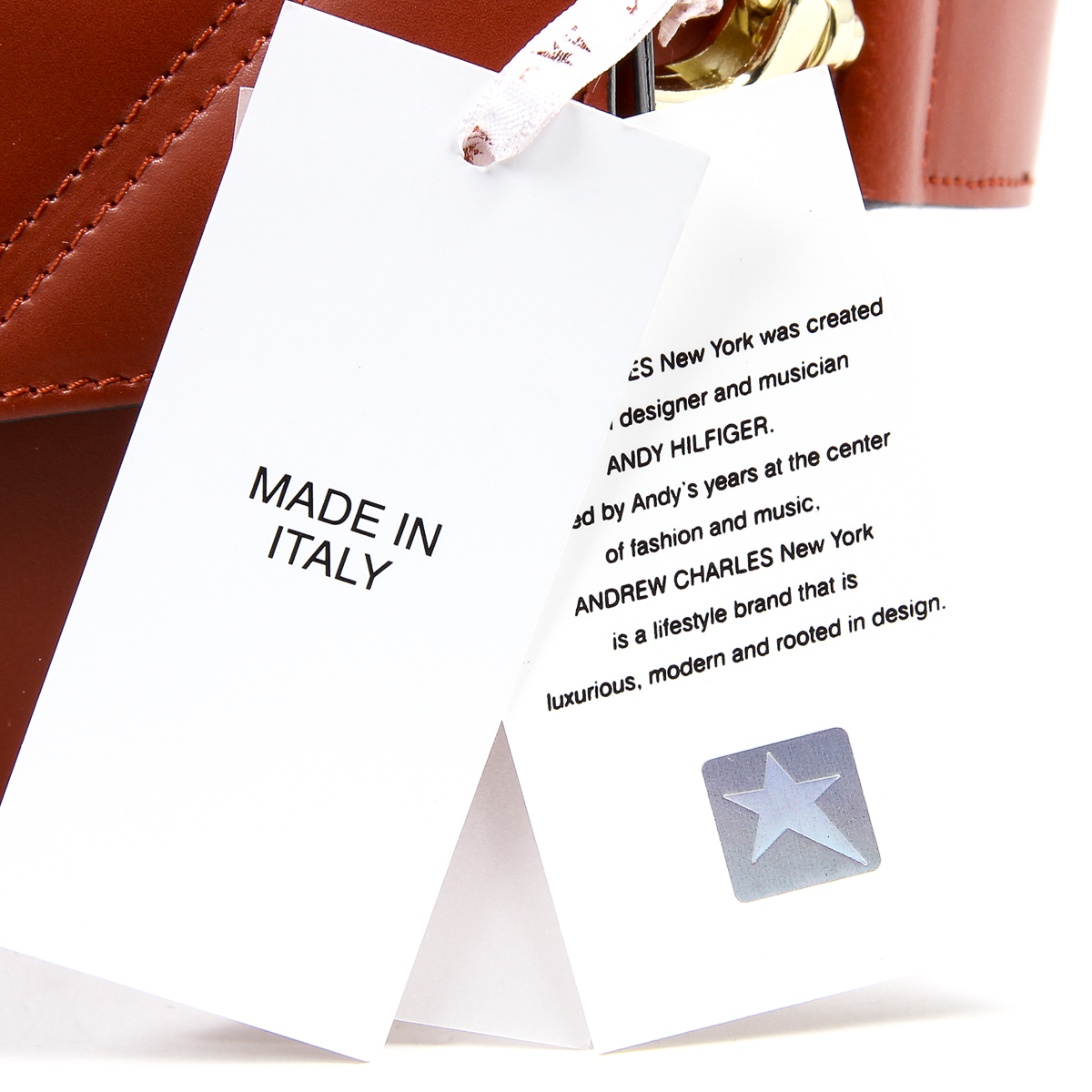 Borsa a mano da donna Andrew Charles rossa CAITLYN