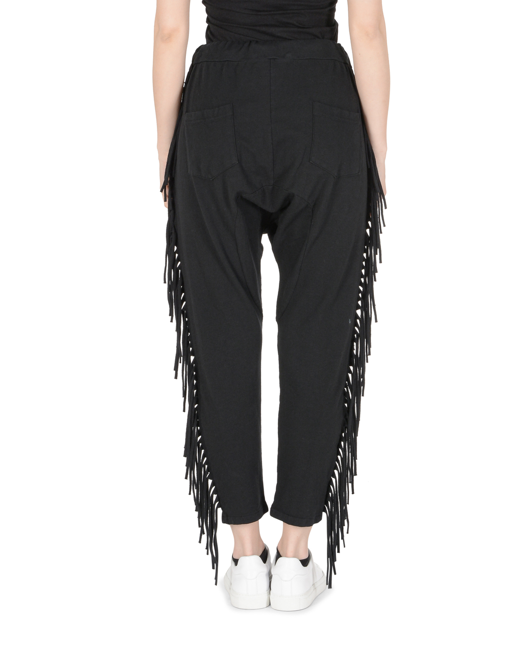 19V69 Italia Pantaloni Donna Nero FRINGY BLACK