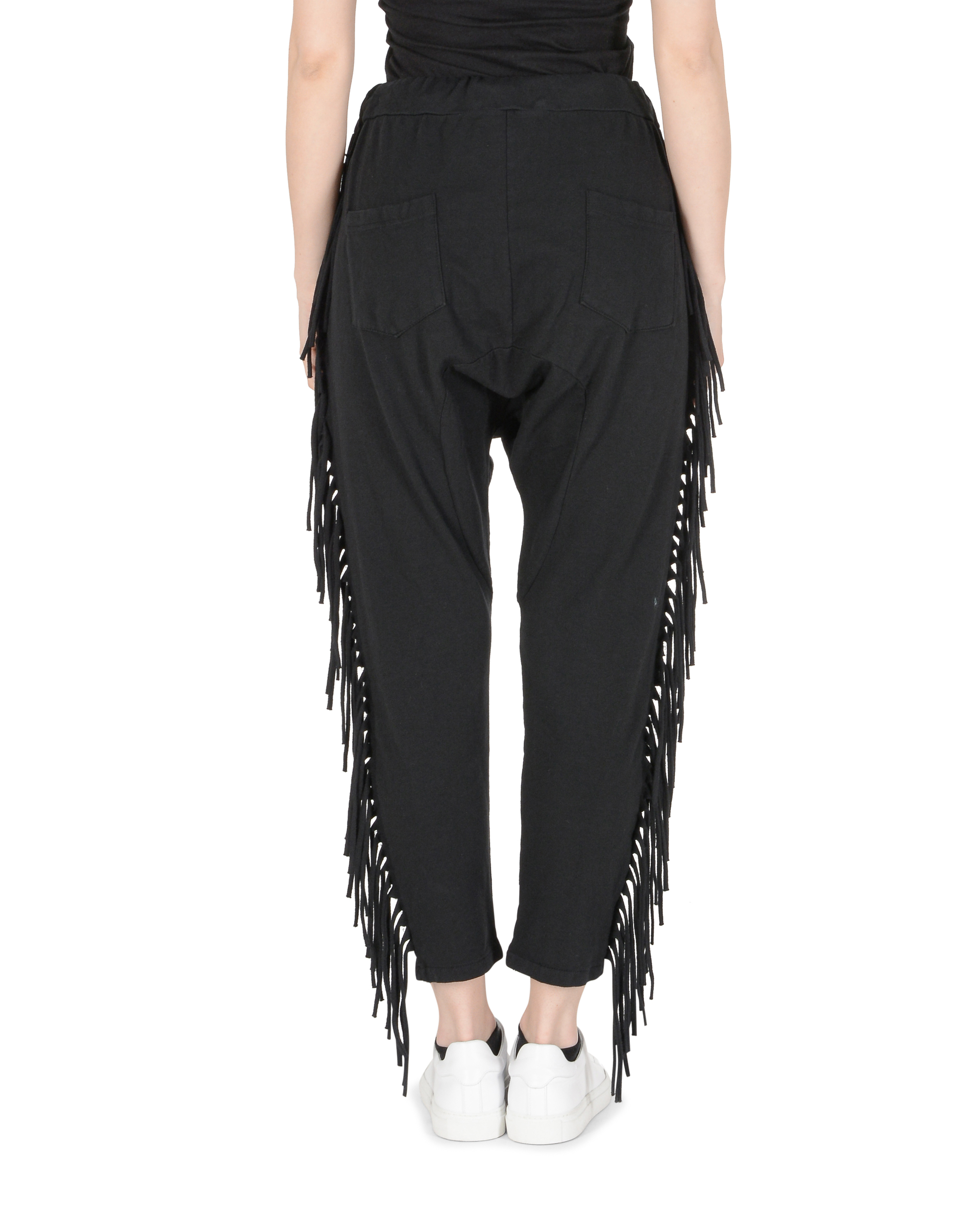 19V69 Italia Pantaloni Donna Nero FRINGY BLACK