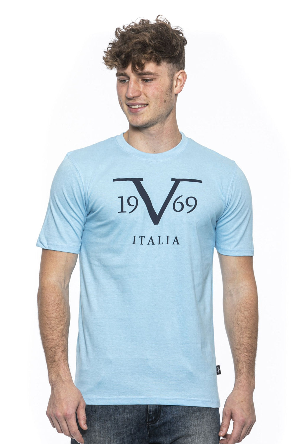 19V69 Italia T-Shirt Uomo Blu RAYAN AZZURRO