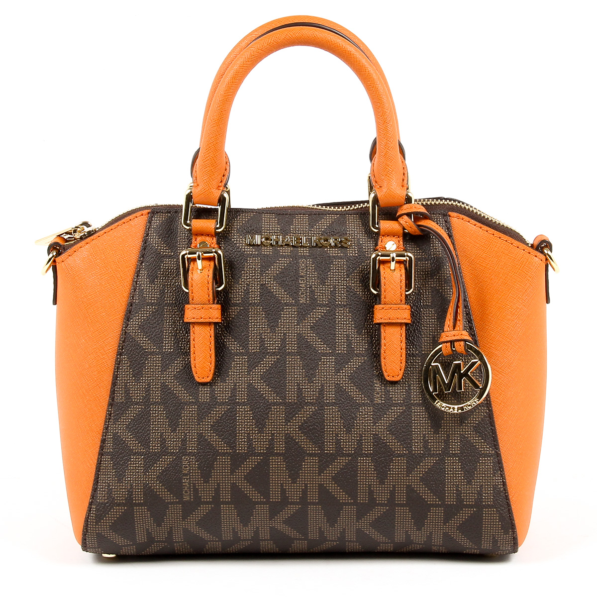Borsa a mano da donna Michael Kors CIARA 35S7GC6M8B BROWN TANG