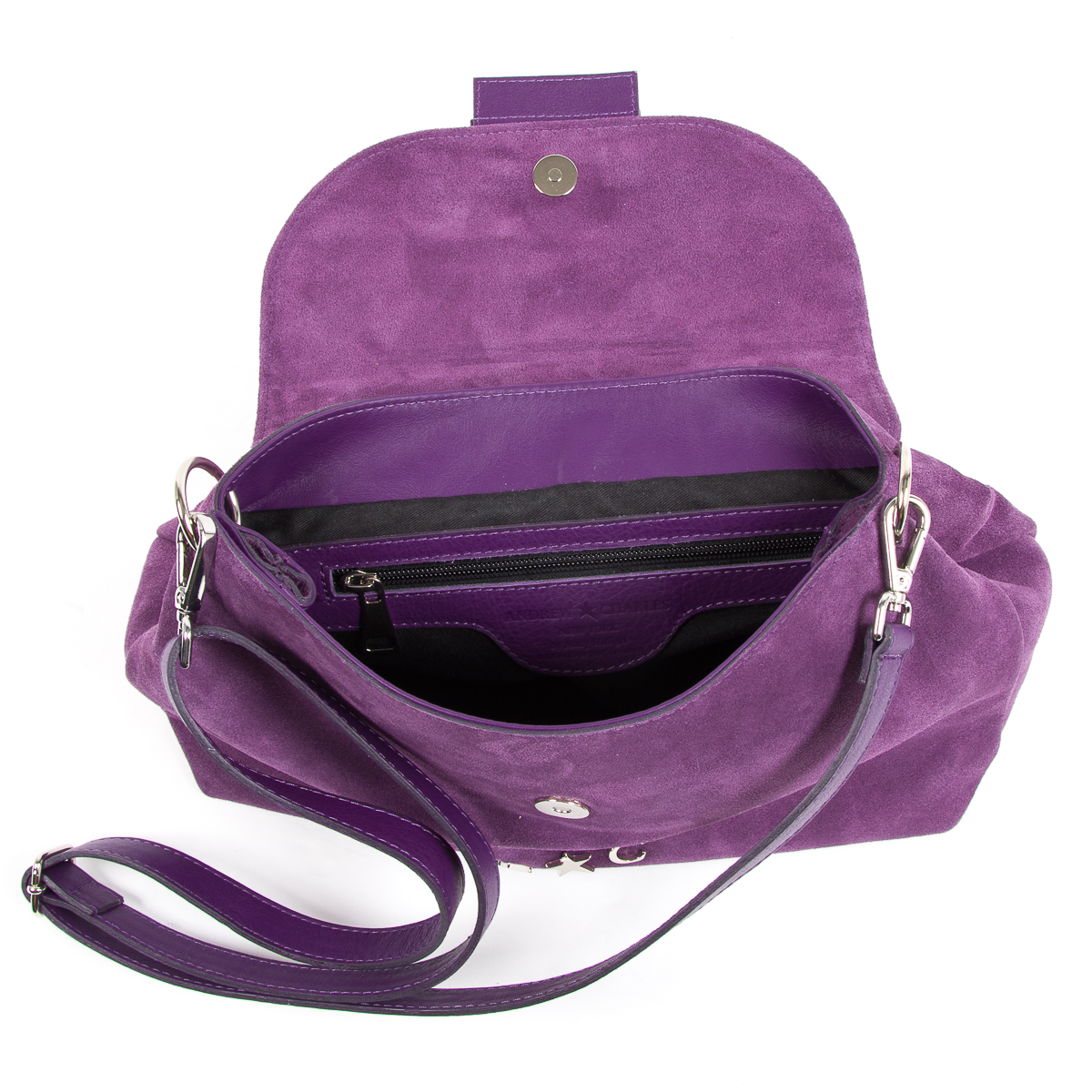 Borsa a mano da donna Andrew Charles viola ROSS