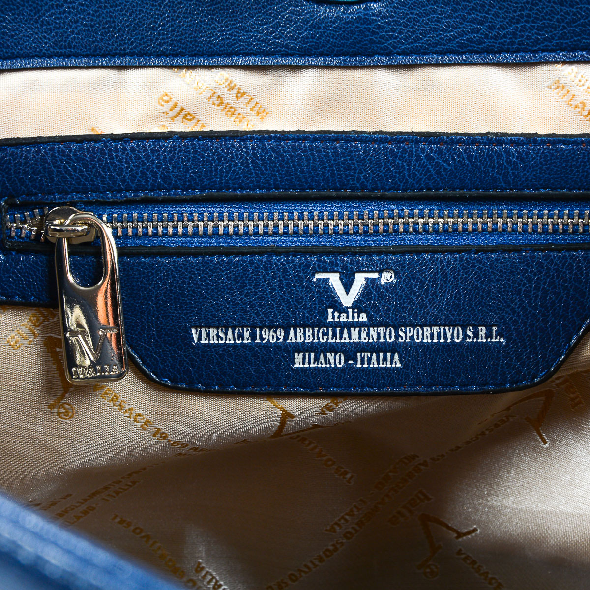V 1969 Italia Borsa da donna blu scuro MARION