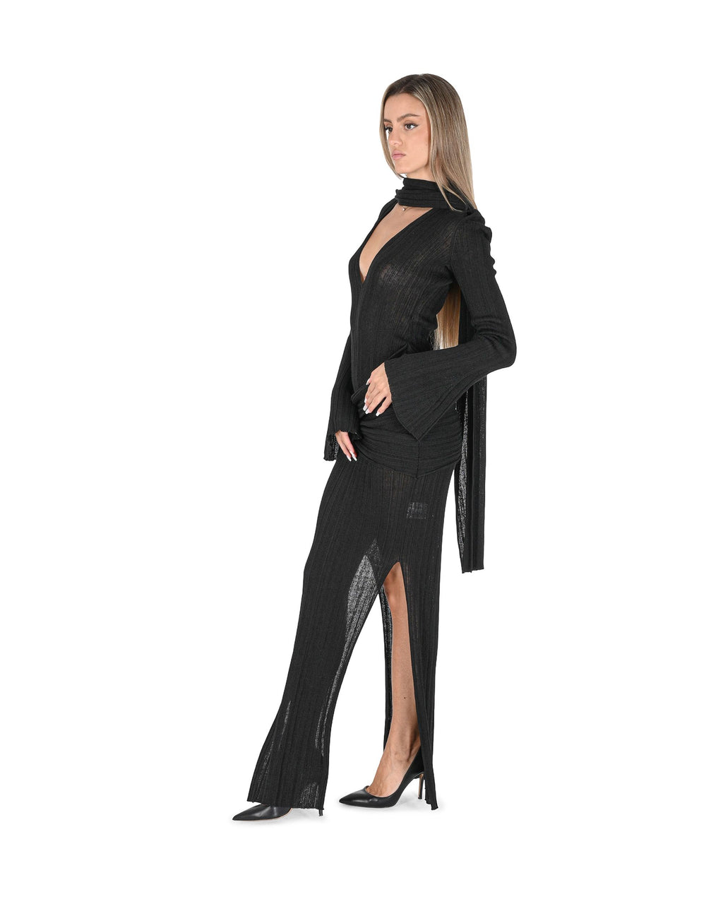 Abito da donna Aya Muse AMPF2403 NERO 801