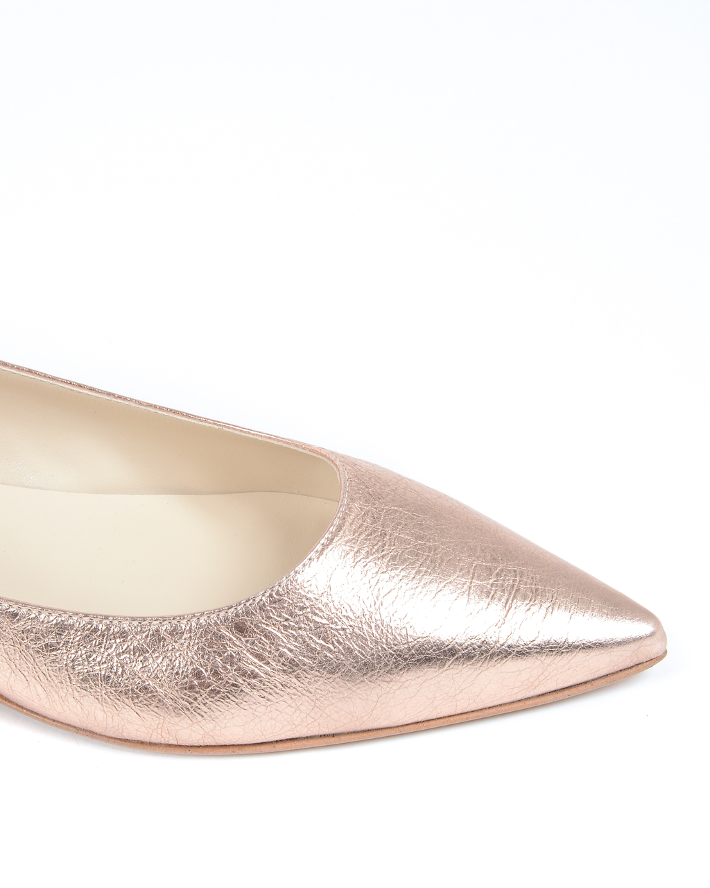 19V69 Italia Womens Ballerina LamÃ¨ Gold 4747 LAM ORO