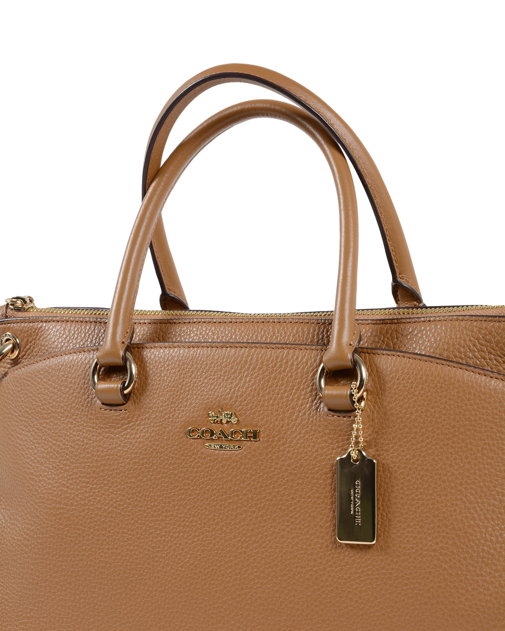Borsa a mano da donna Coach Tan F76640 SADDLE