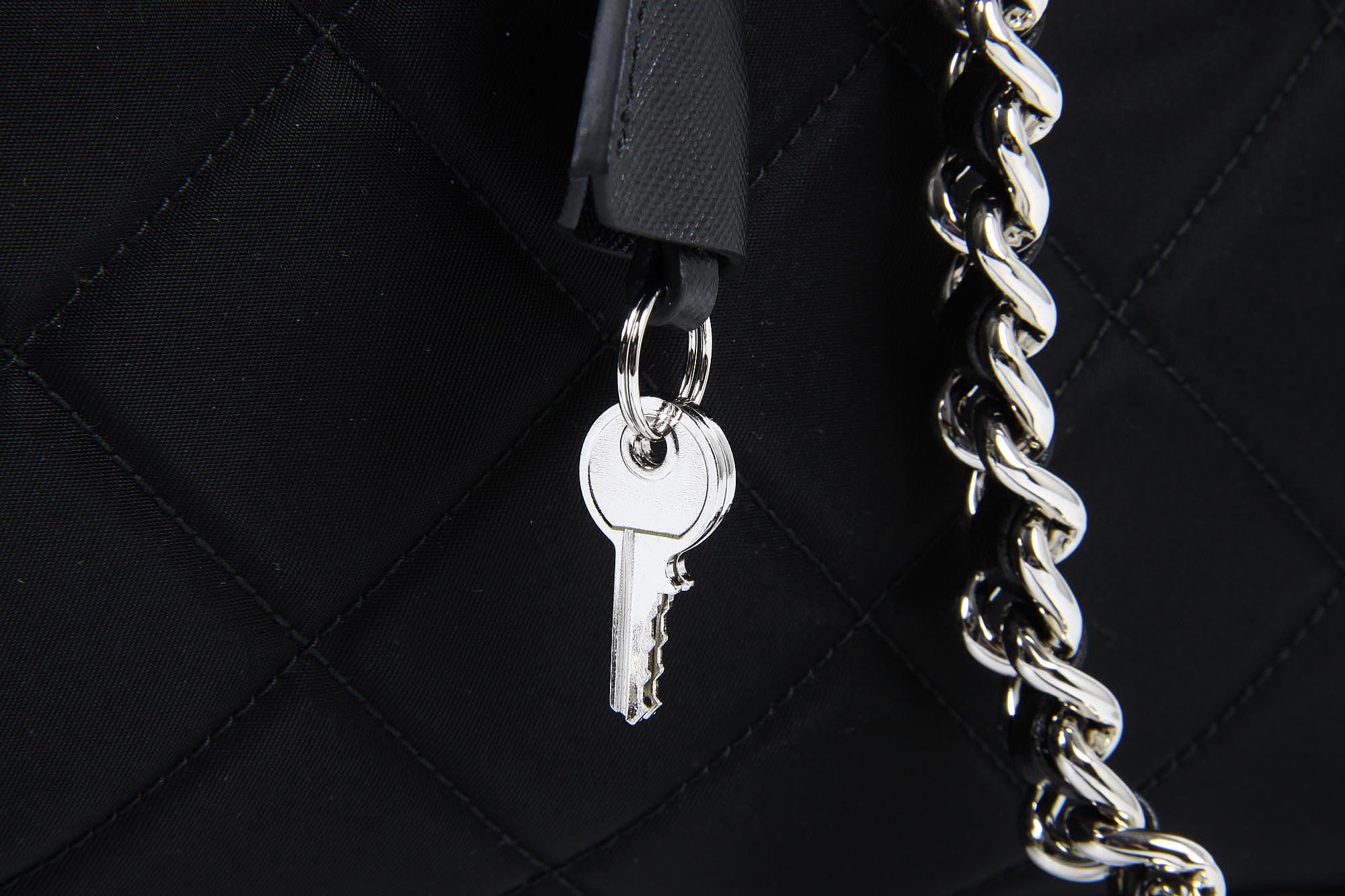 Borsa Prada trapuntata BL0774 Nero Tessuto Impuntu