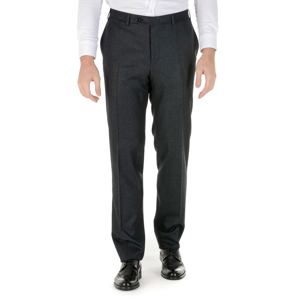 Pantaloni da uomo Canali grigio scuro