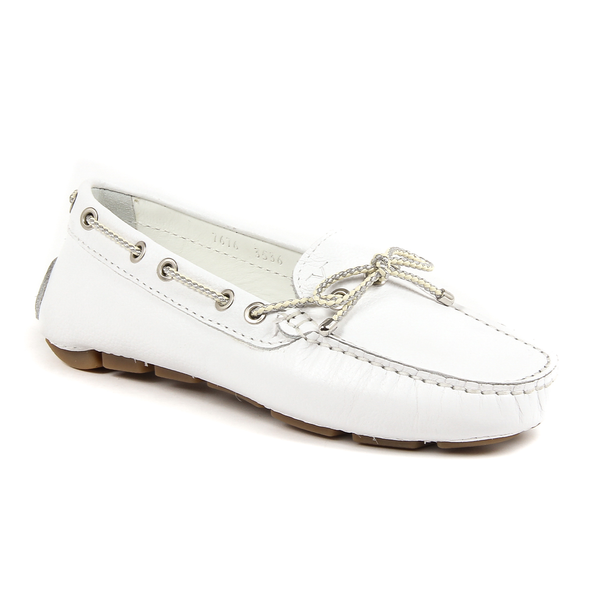 V 1969 Italia Mocassino Donna Bianco EMILIA