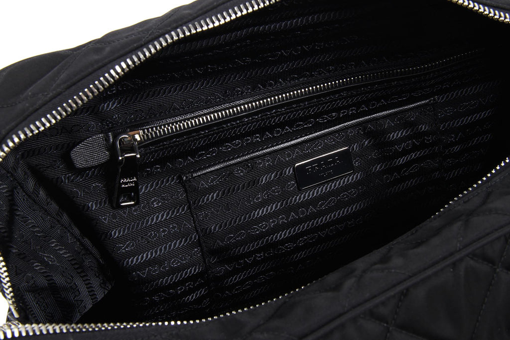 Borsa Prada trapuntata BL0774 Nero Tessuto Impuntu