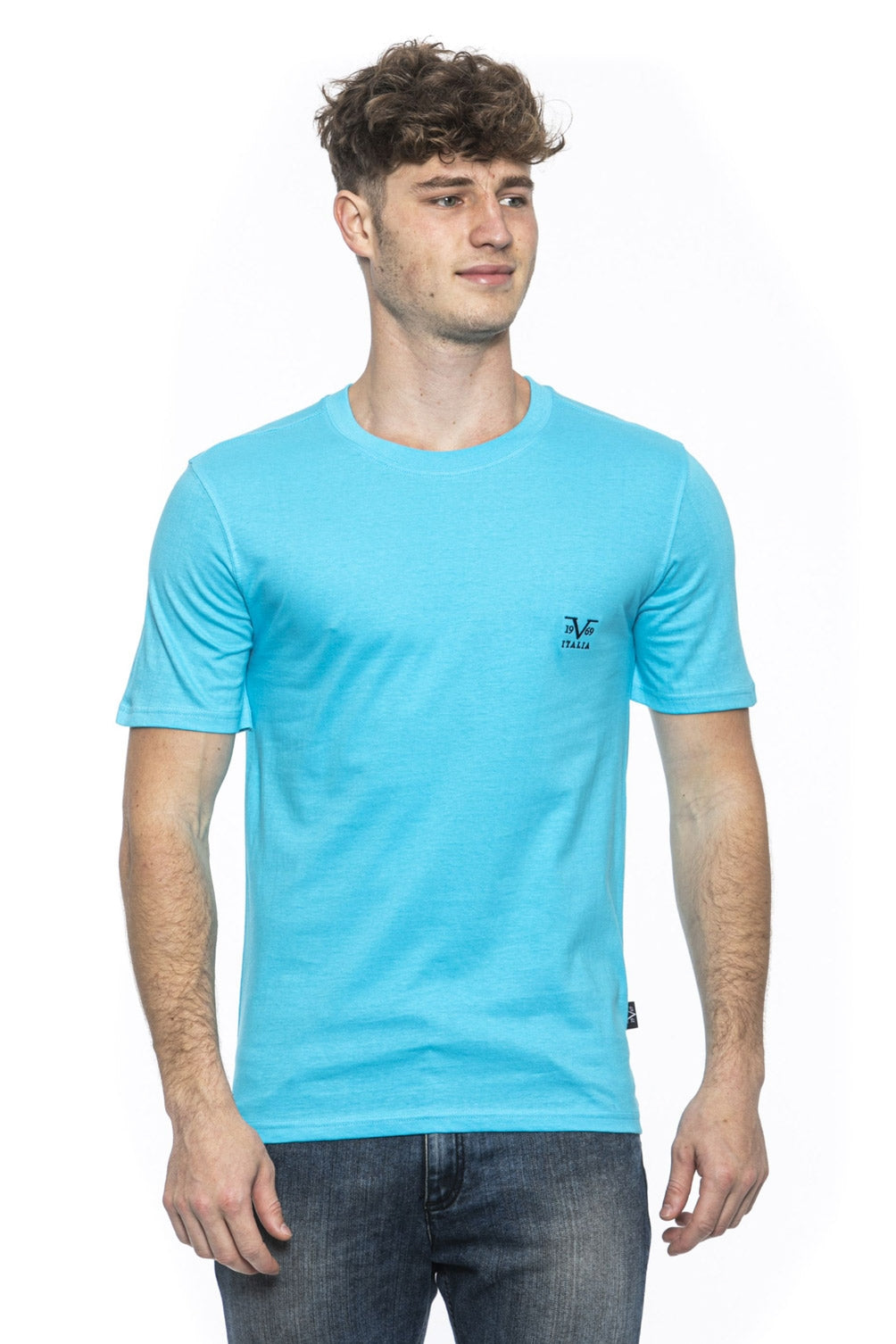 19V69 Italia T-Shirt Uomo Azzurro ERIC TURQUOISE