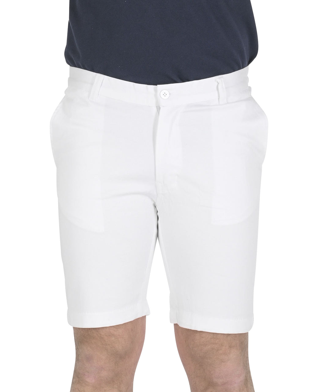 19V69 Italia Mens Bermuda BERGAMO WHITE