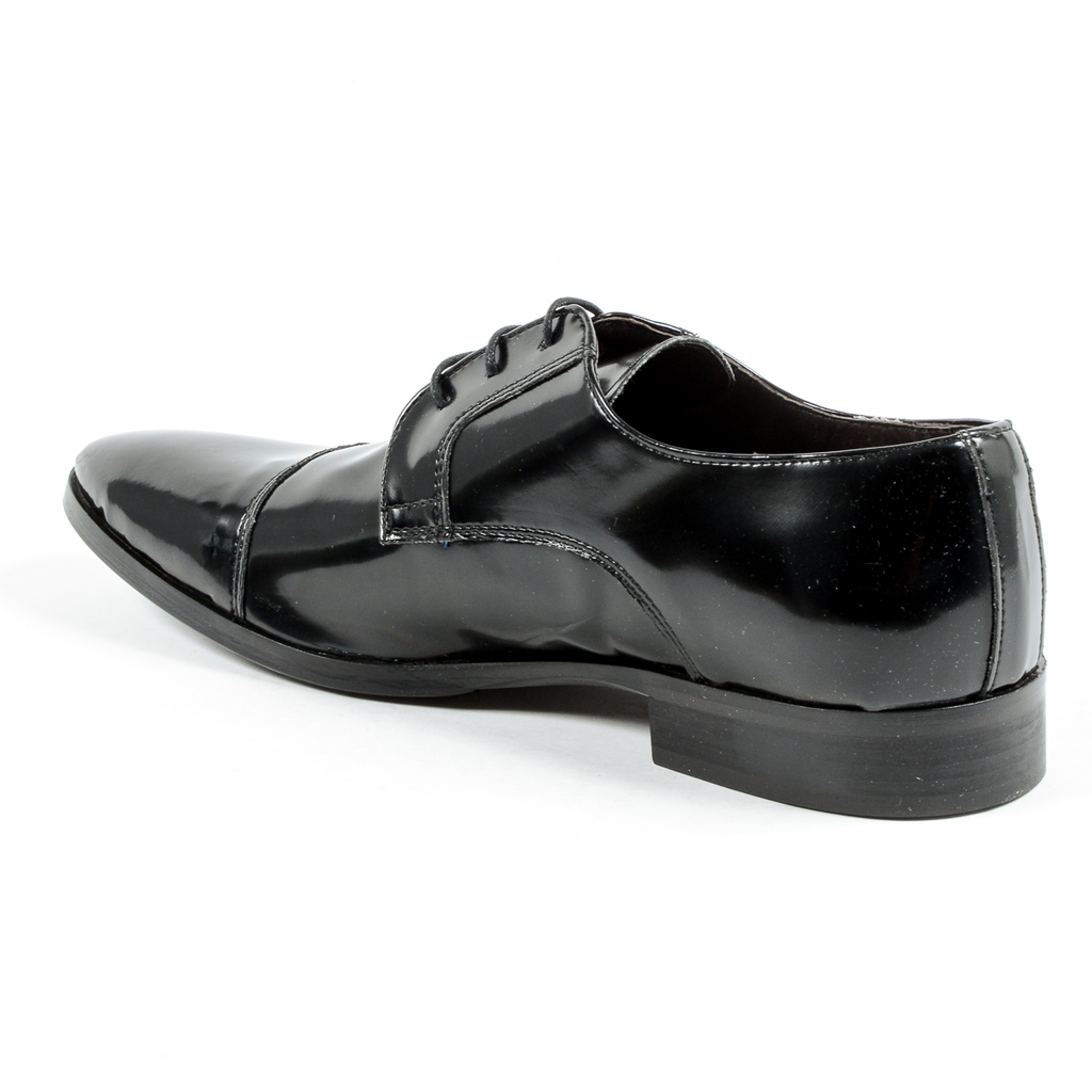 V 1969 Italia Scarpa classica da uomo nera CORONA