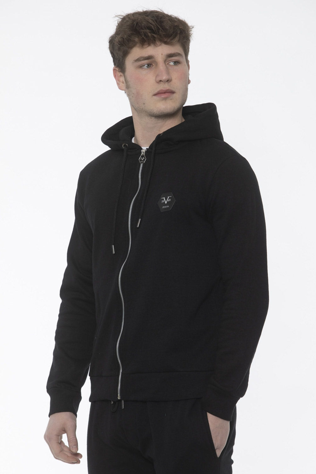 19V69 Italia Maglione Uomo Nero MORRIS BLACK