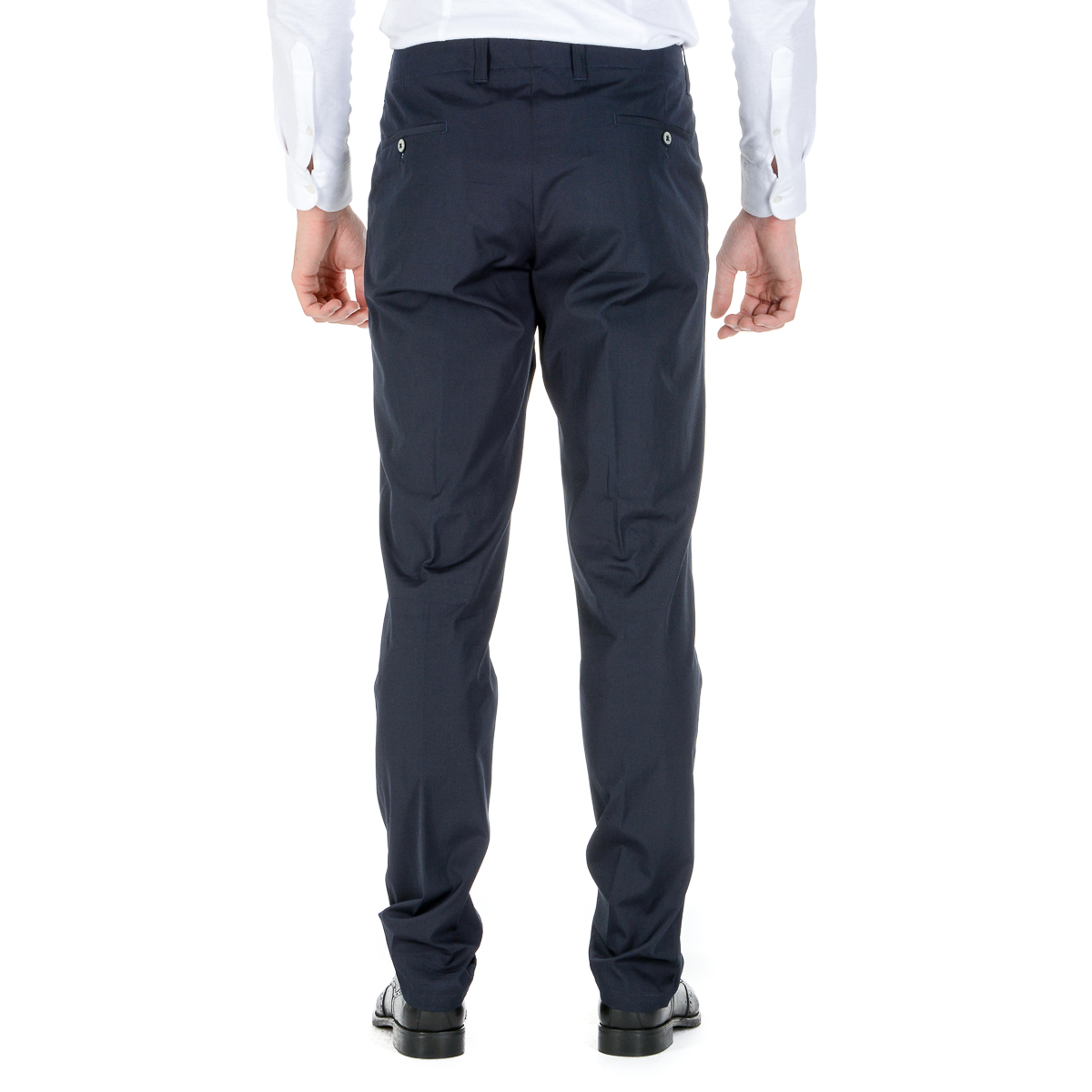 Corneliani Pantaloni Uomo Blu Scuro