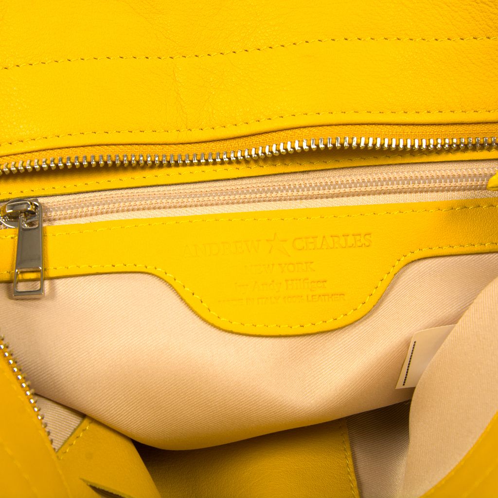 Borsa a mano da donna Andrew Charles gialla JENNER