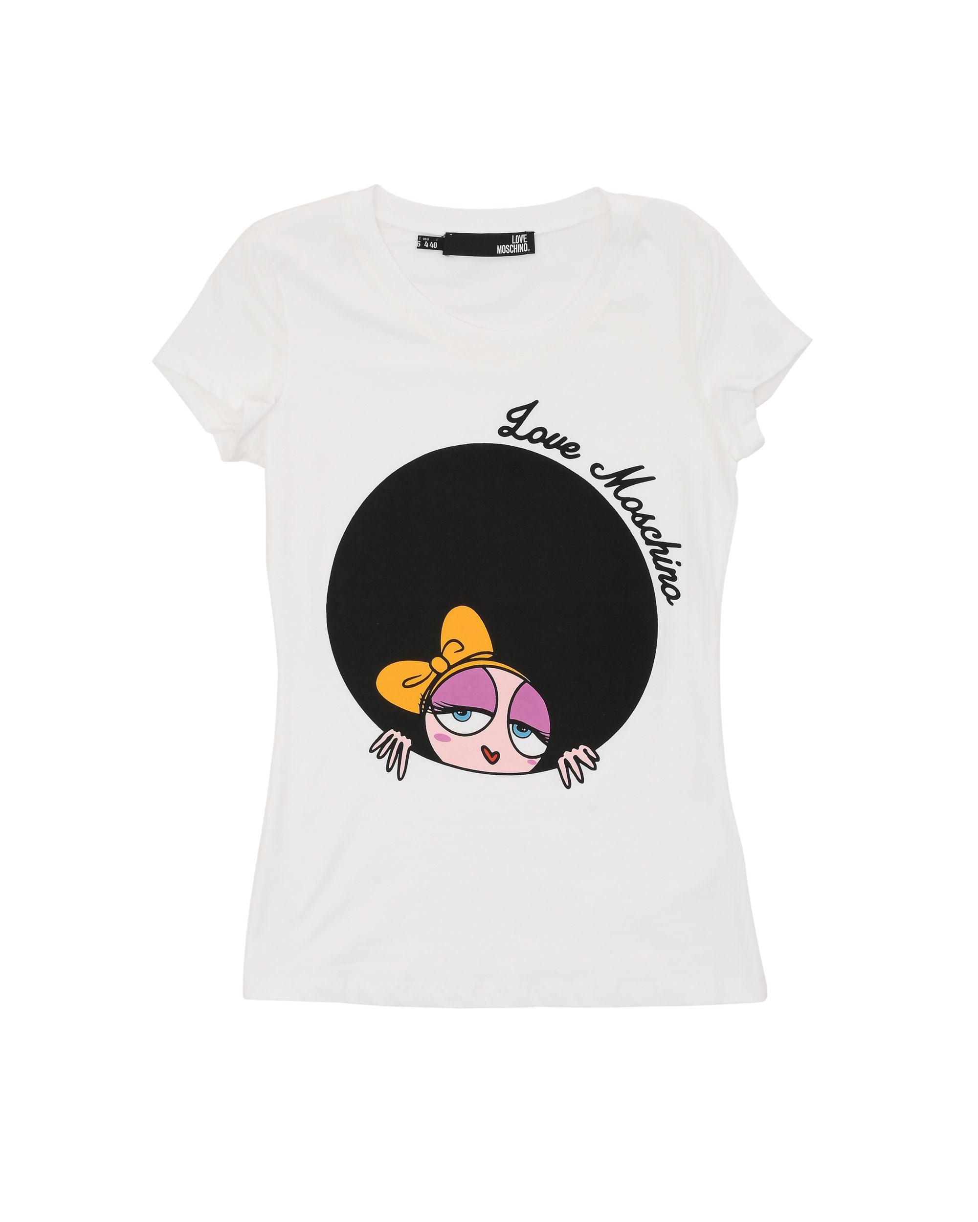 T-shirt da donna Love Moschino W 4 B19 4Z E 2065 A00 BIANCO OTTICO