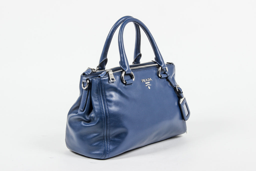 Borsa a mano Prada da donna BN2866 in morbida pelle di vitello nera